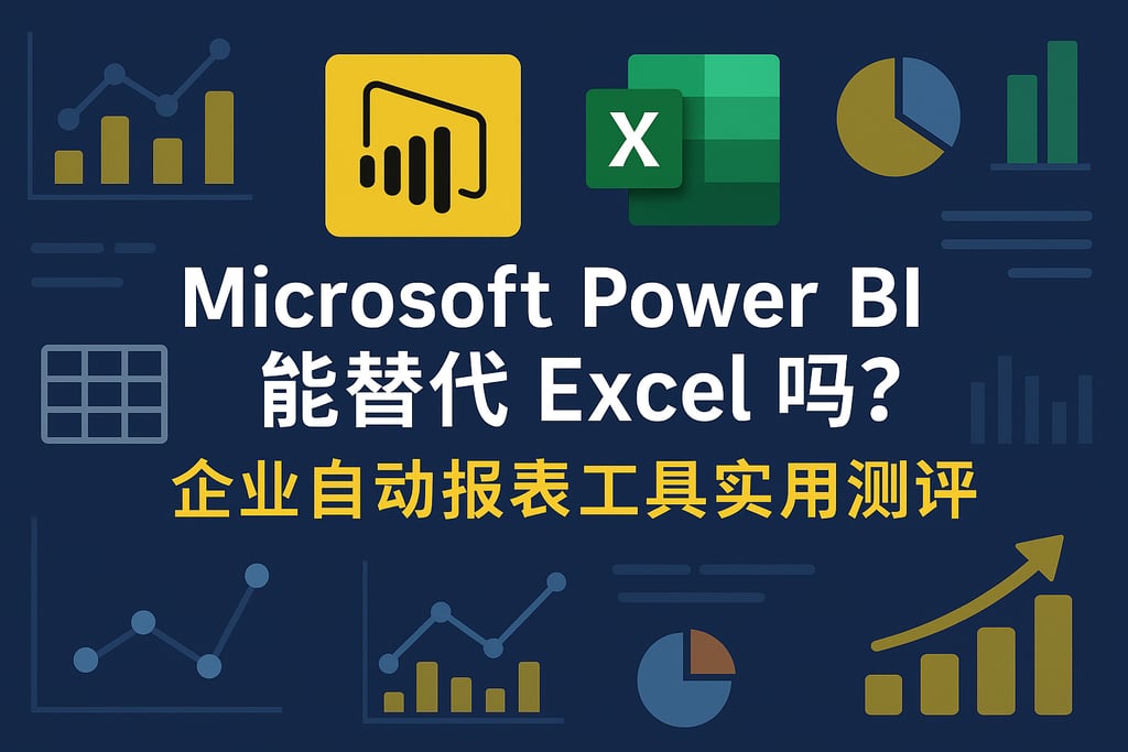 Microsoft Power BI能替代Excel吗？企业自动报表工具实用测评